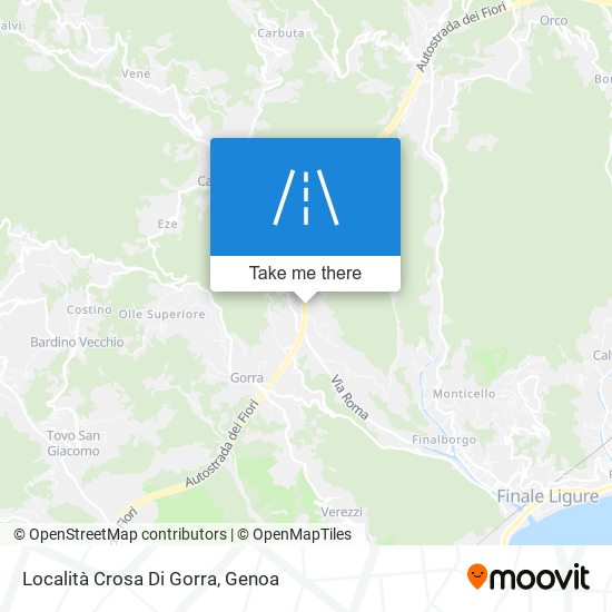 Località Crosa Di Gorra map