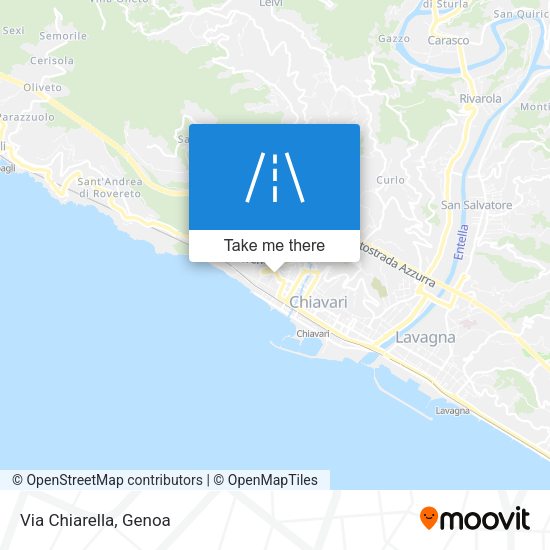 Via Chiarella map