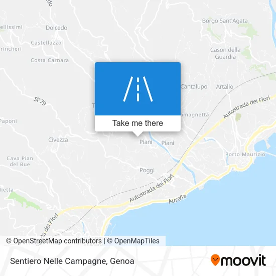 Sentiero Nelle Campagne map