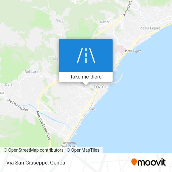Via San Giuseppe map