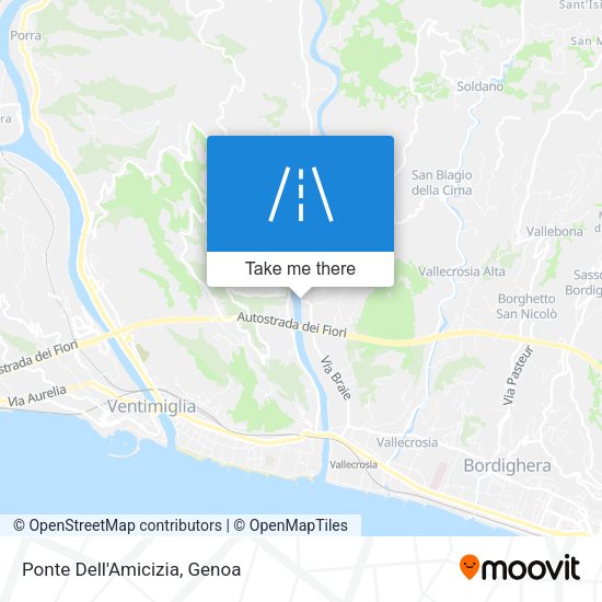 Ponte Dell'Amicizia map