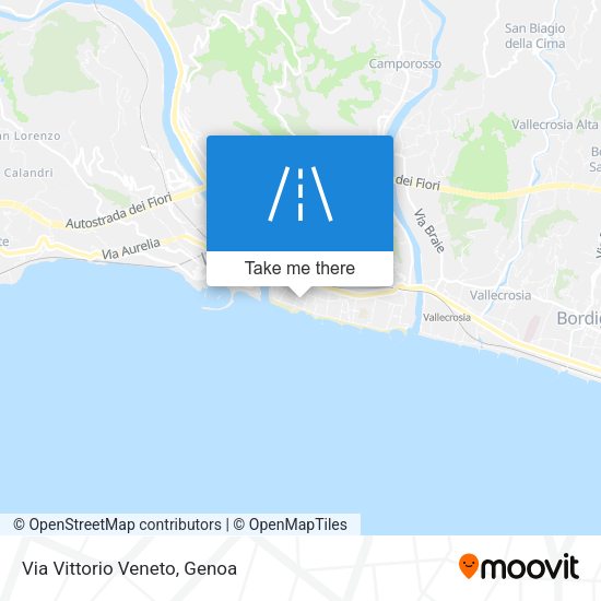 Via Vittorio Veneto map