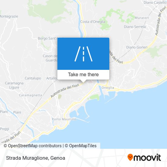 Strada Muraglione map