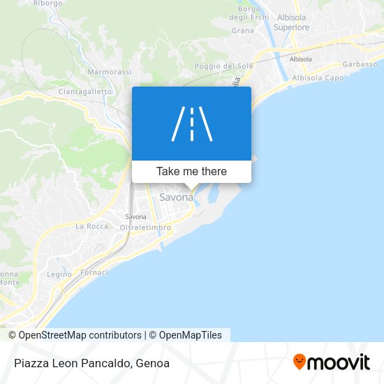 Piazza Leon Pancaldo map