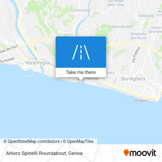 Altiero Spinelli Roundabout map