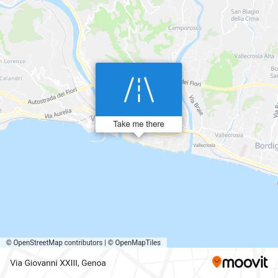 Via Giovanni XXIII map