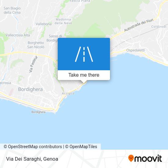 Via Dei Saraghi map