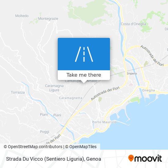 Strada Du Vicco (Sentiero Liguria) map