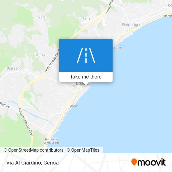 Via Al Giardino map