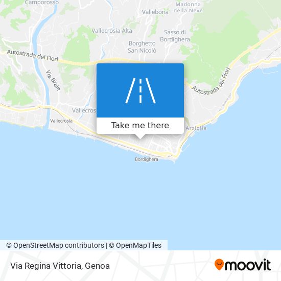 Via Regina Vittoria map