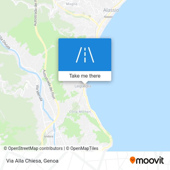 Via Alla Chiesa map