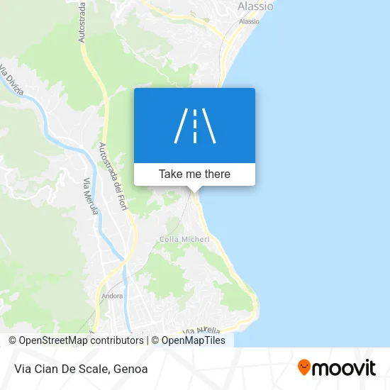 Via Cian De Scale map