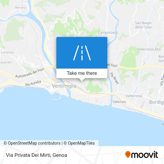 Via Privata Dei Mirti map