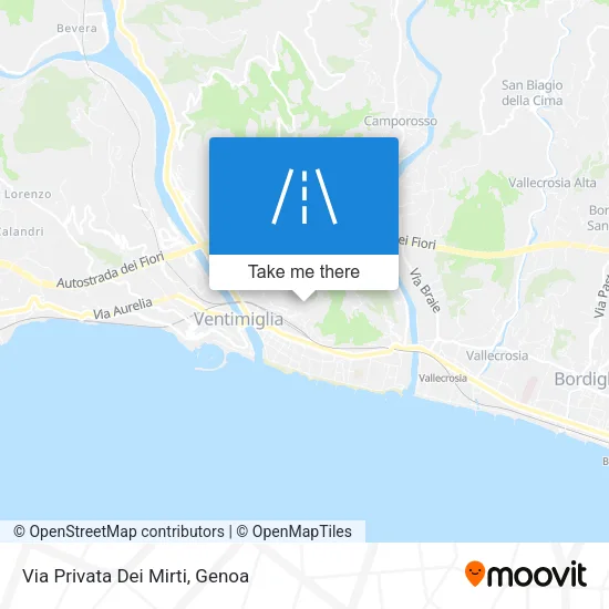 Via Privata Dei Mirti map