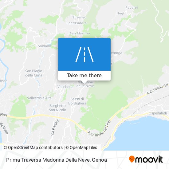 Prima Traversa Madonna Della Neve map