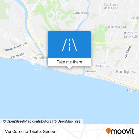 Via Cornelio Tacito map
