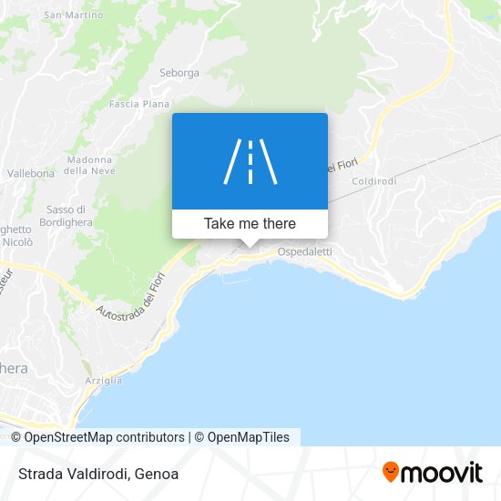 Strada Valdirodi map