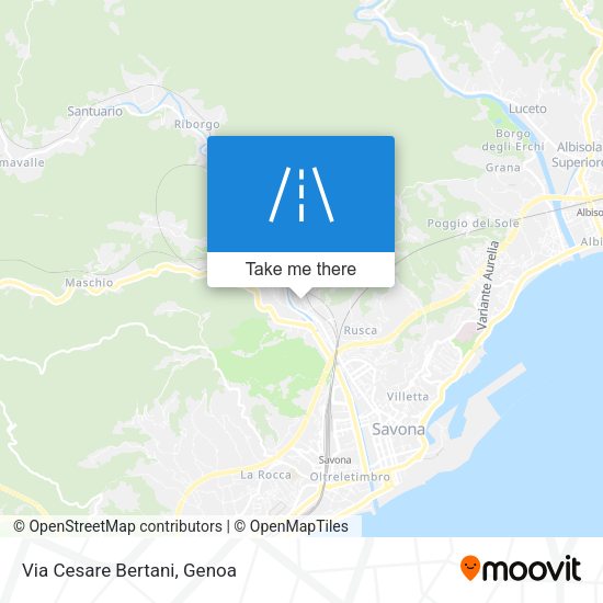 Via Cesare Bertani map