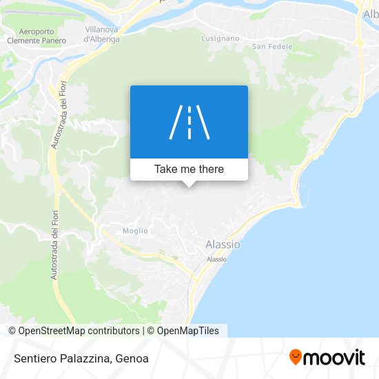 Sentiero Palazzina map