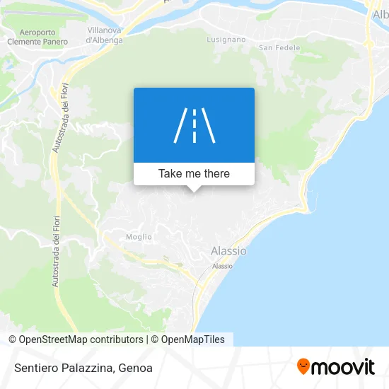 Sentiero Palazzina map