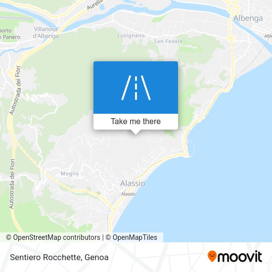 Sentiero Rocchette map
