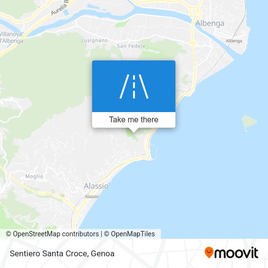Sentiero Santa Croce map