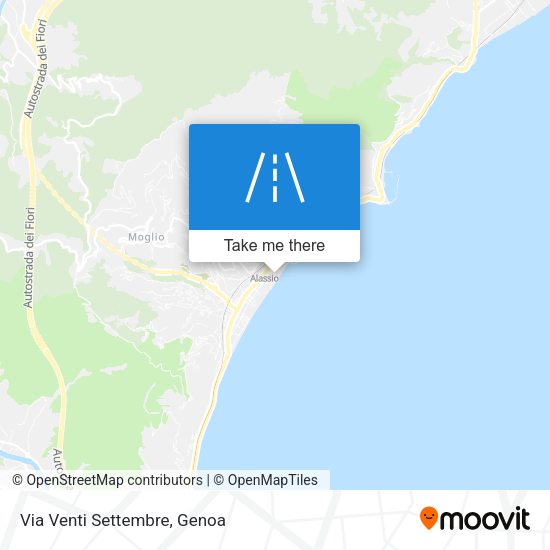 Via Venti Settembre map