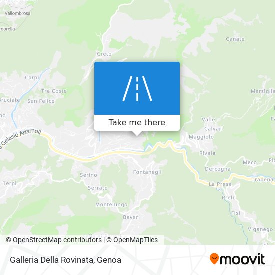 Galleria Della Rovinata map