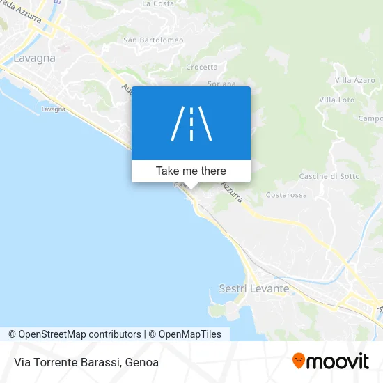 Via Torrente Barassi map
