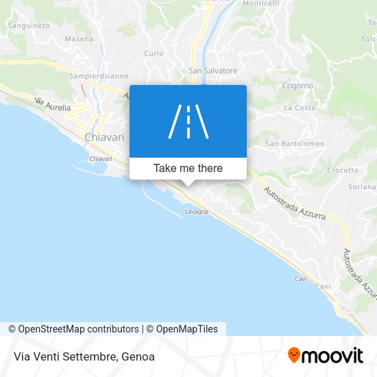 Via Venti Settembre map