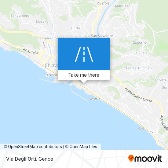 Via Degli Orti map