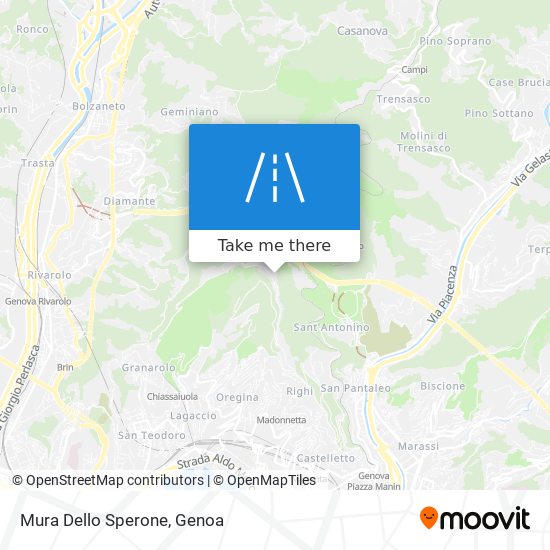 Mura Dello Sperone map