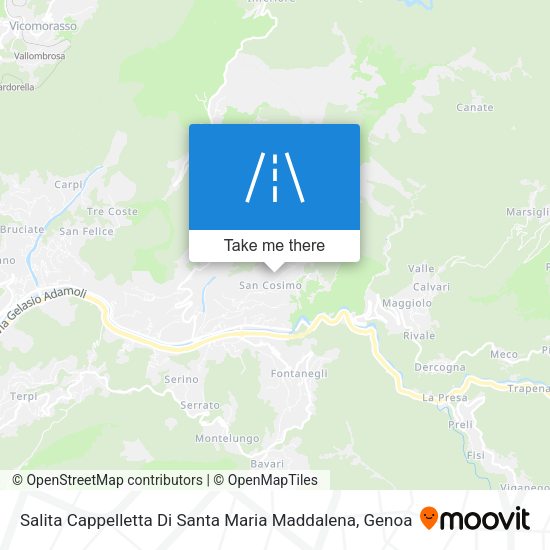 Salita Cappelletta Di Santa Maria Maddalena map