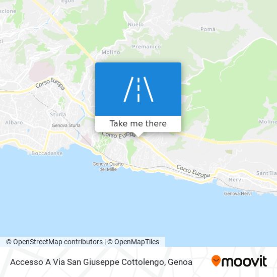Accesso A Via San Giuseppe Cottolengo map