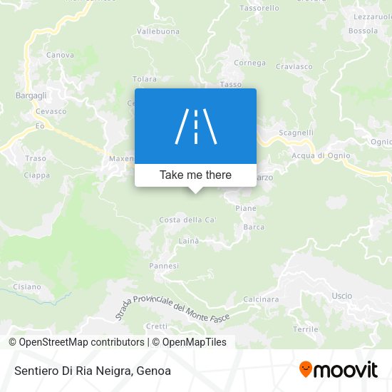 Sentiero Di Ria Neigra map