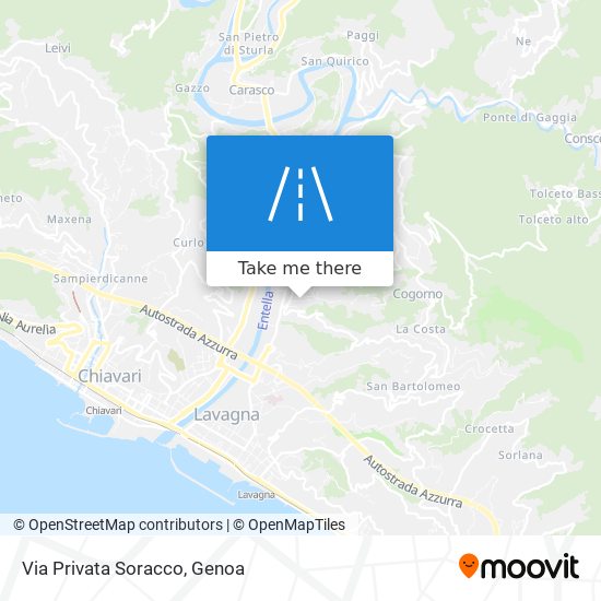 Via Privata Soracco map