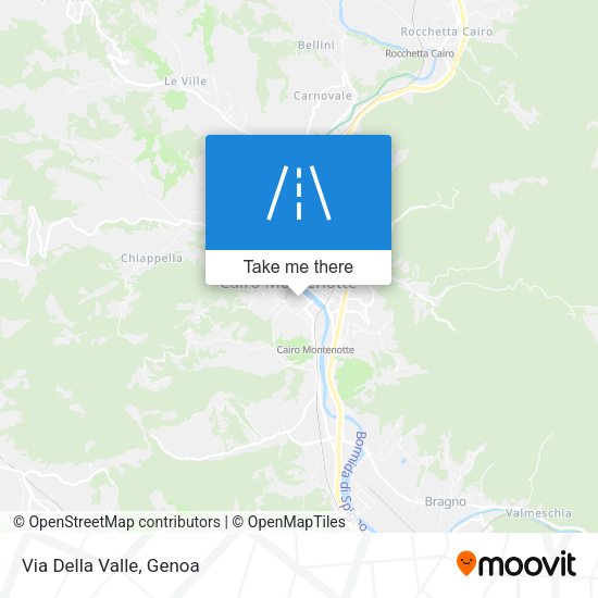 Via Della Valle map