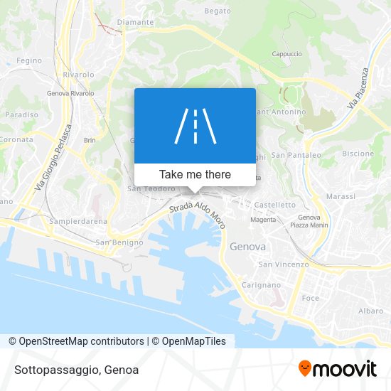 Sottopassaggio map