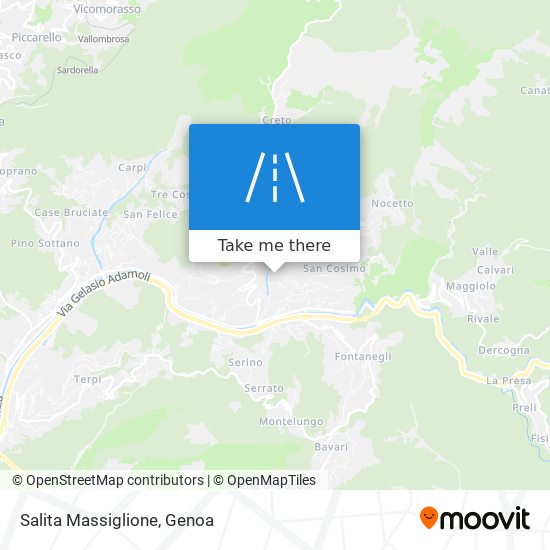 Salita Massiglione map