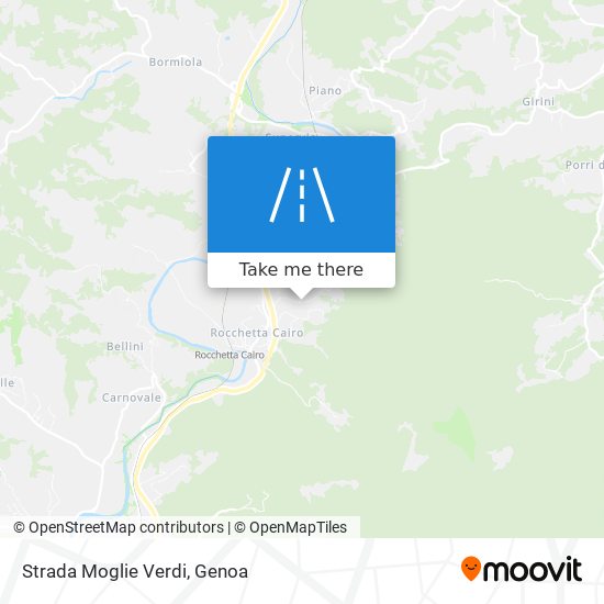 Strada Moglie Verdi map