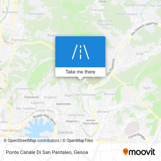 Ponte Canale Di San Pantaleo map