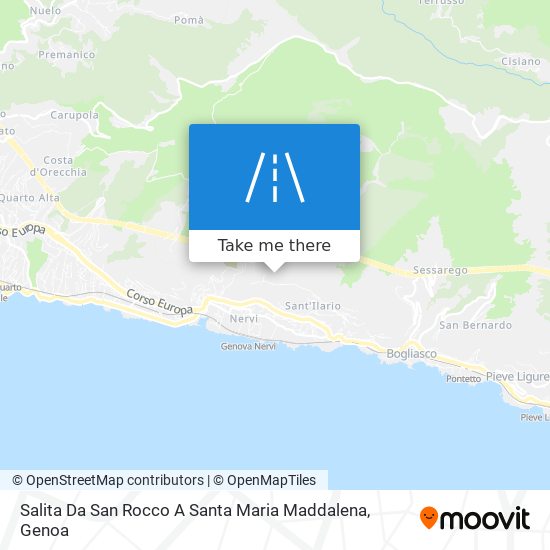 Salita Da San Rocco A Santa Maria Maddalena map