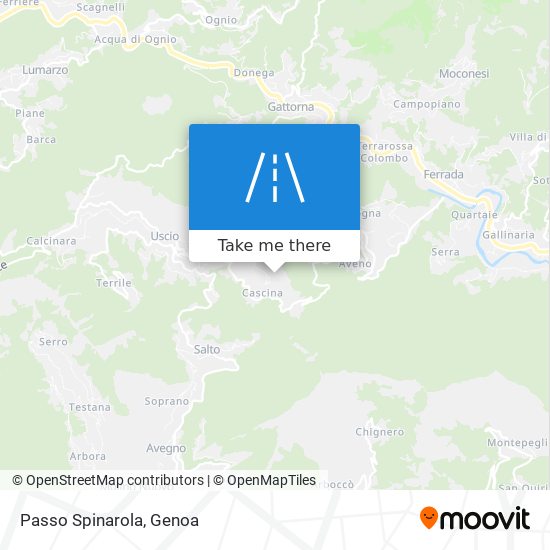 Passo Spinarola map