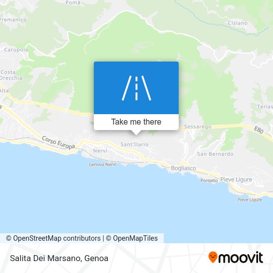 Salita Dei Marsano map