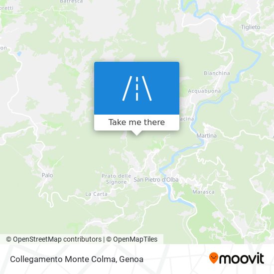 Collegamento Monte Colma map