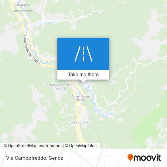 Via Campofreddo map