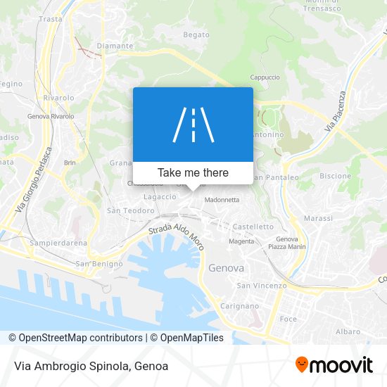 Via Ambrogio Spinola map