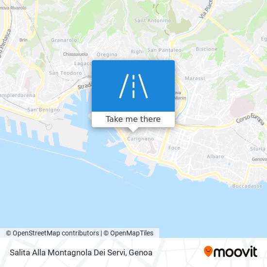 Salita Alla Montagnola Dei Servi map