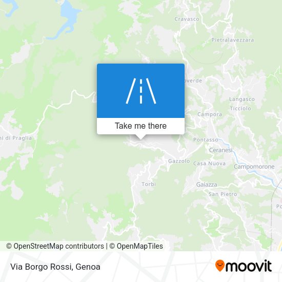 Via Borgo Rossi map