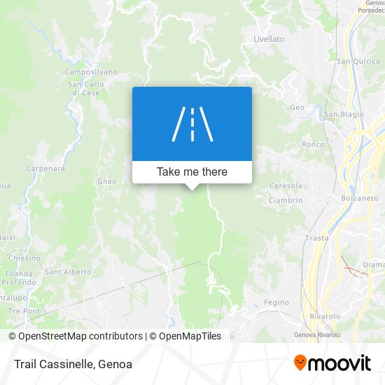 Trail Cassinelle map